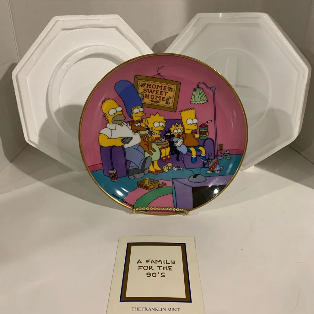 Franklin mint The Simpsons  Plate # N3152